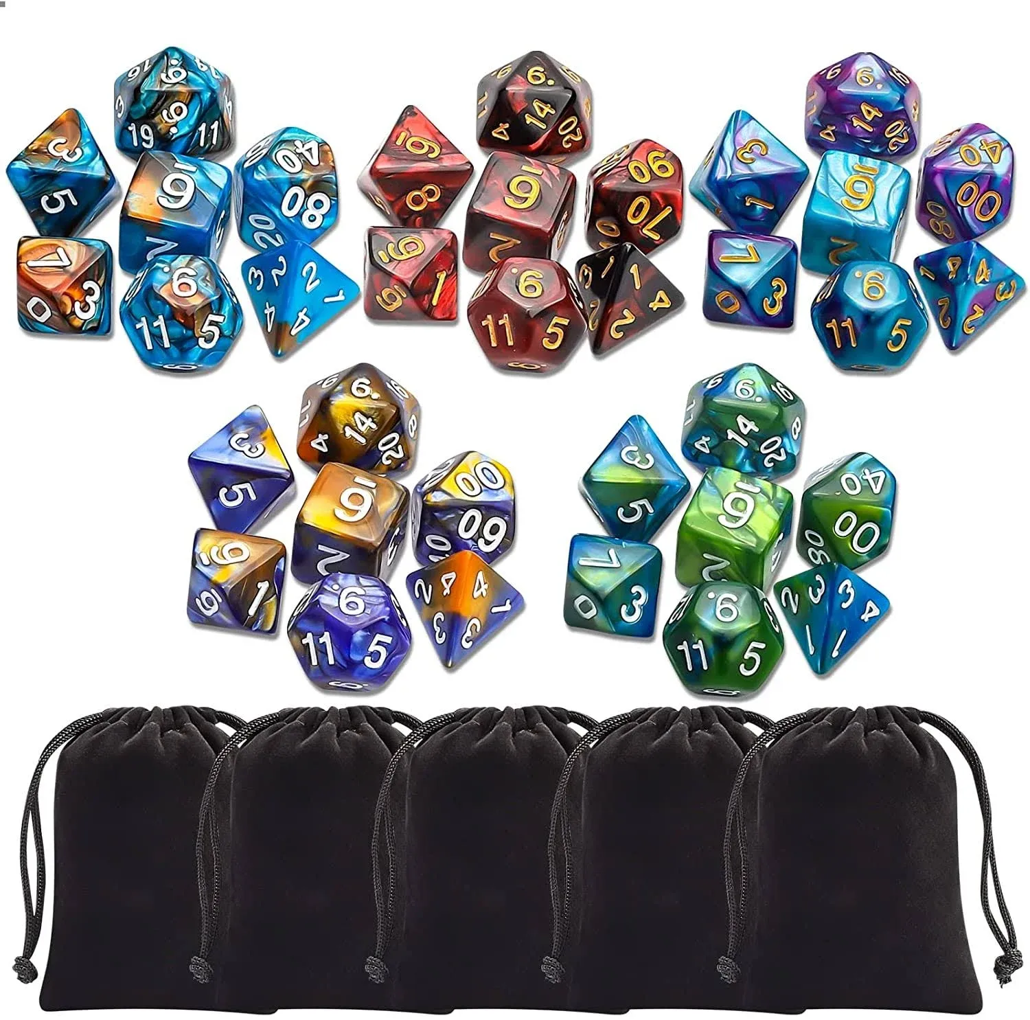 CiaraQ Polyhedral Dice Set