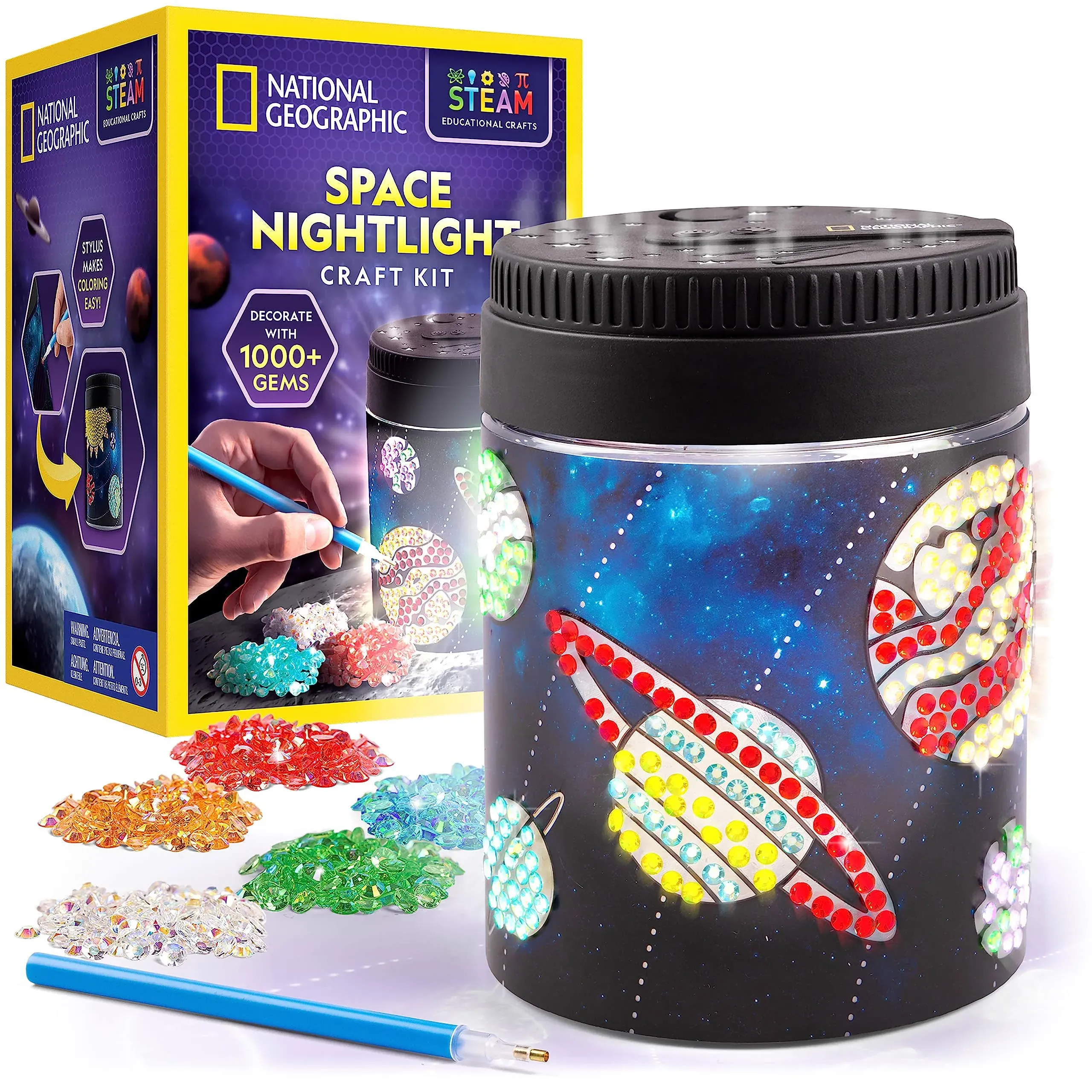 National Geographic Diamond Painting Solar System Night Light - Make Your Own ...