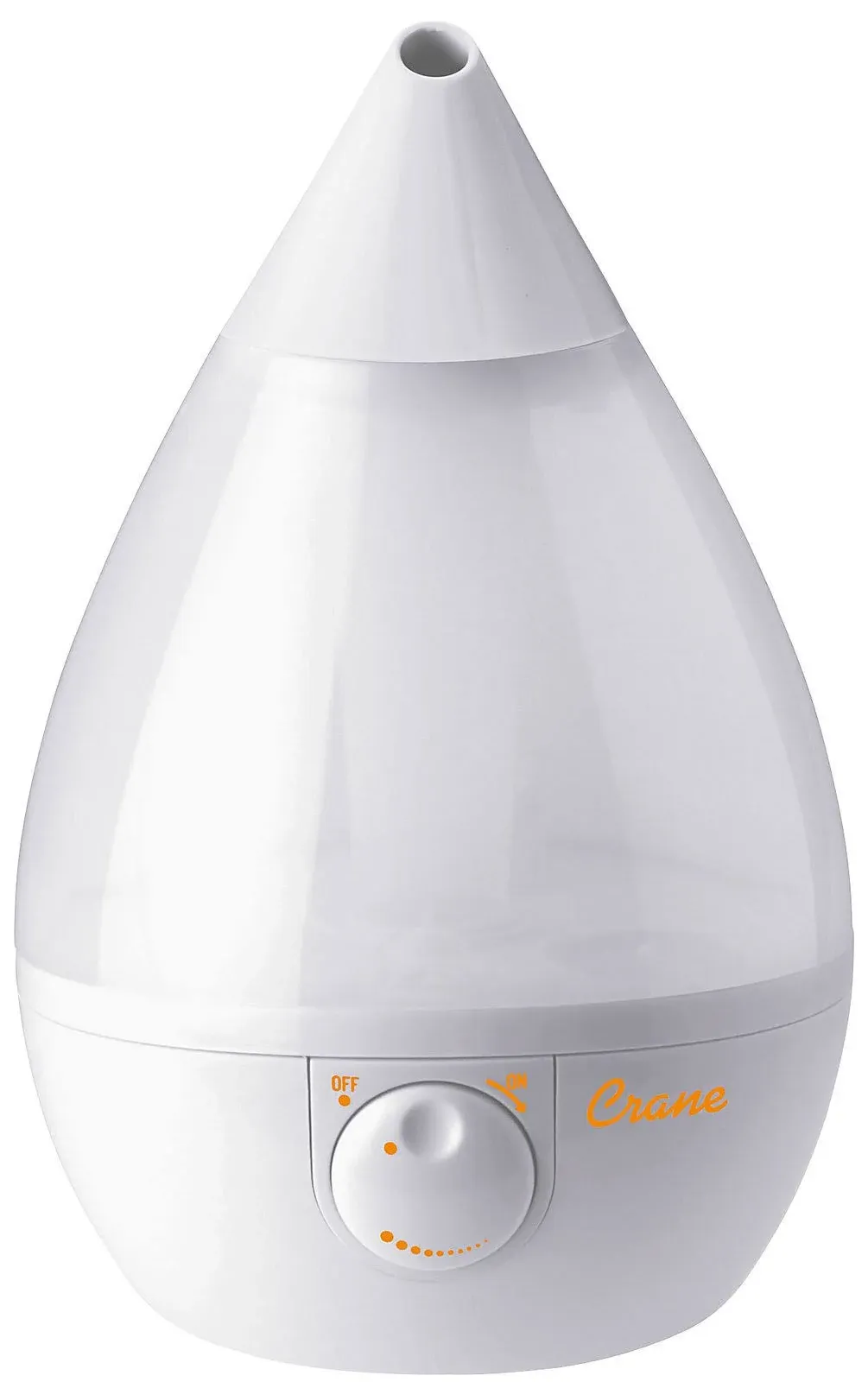 Crane White Drop Ultrasonic Cool Mist Humidifier