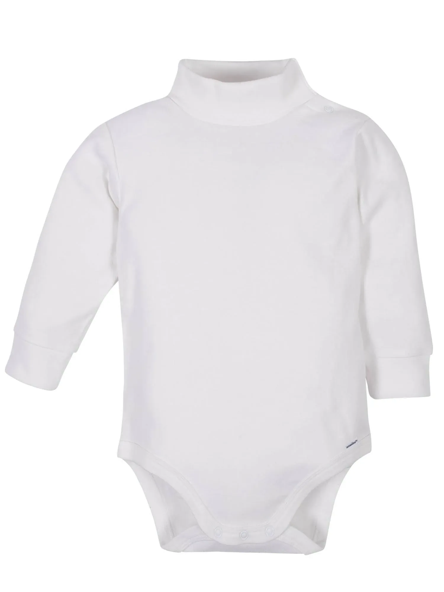 Gerber 2-Pack Baby Neutral White Long Sleeve Turtleneck Onesies Bodysuits - 24mo