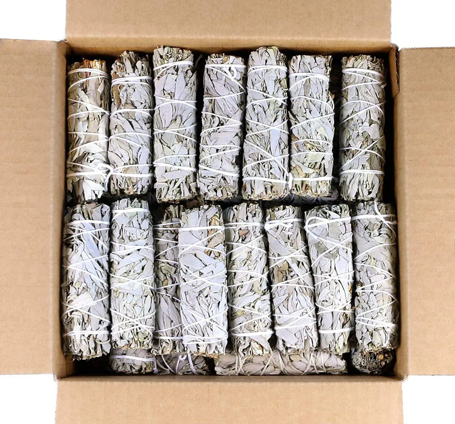 Soul Sticks 4 inch 25 Pack Organic White Sage Smudge Smudging Sticks | Bulk Quantities for Home Cleansing, Good Energy Meditation, & Smudging