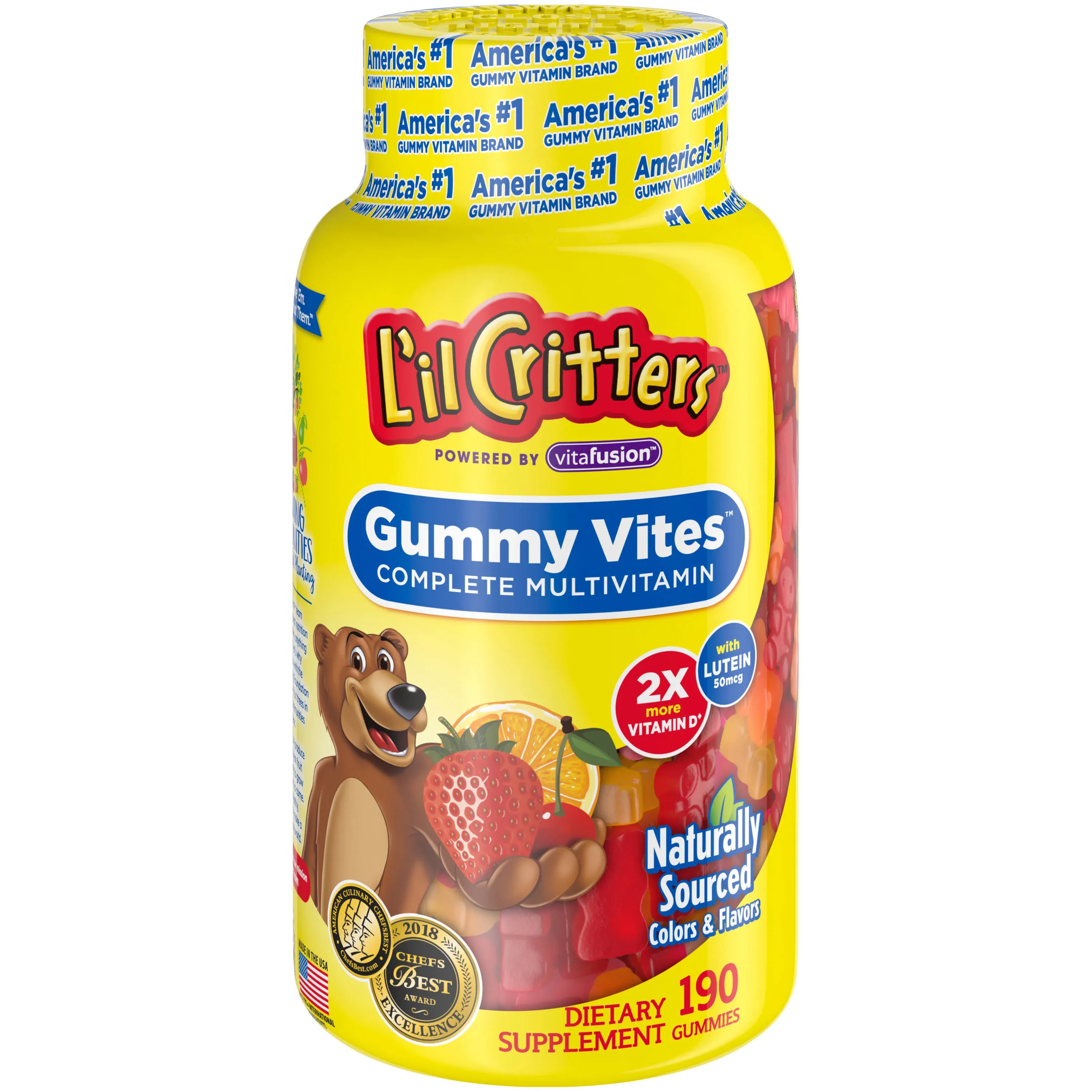 L'il Critters Gummy Vites Complete Multivitamin 190 ct