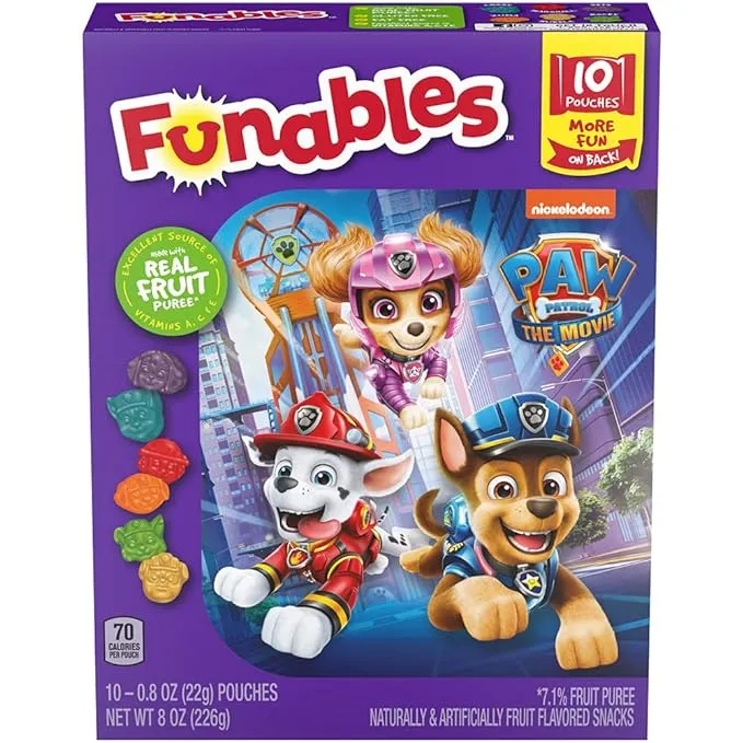 Fruit Snacks Funables Paw Patrol