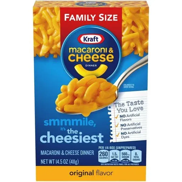 Kraft Original Macaroni Cheese Dinner