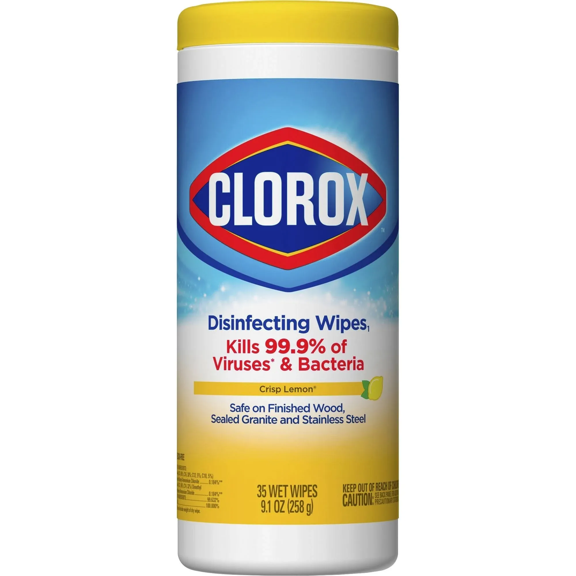 Clorox 35-Ct. Lemon Disinfecting Wipes