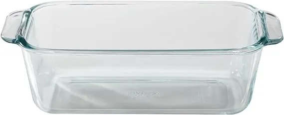 Pyrex 1.5-Quart Clear Basics Glass Loaf Pan (Set of 2)