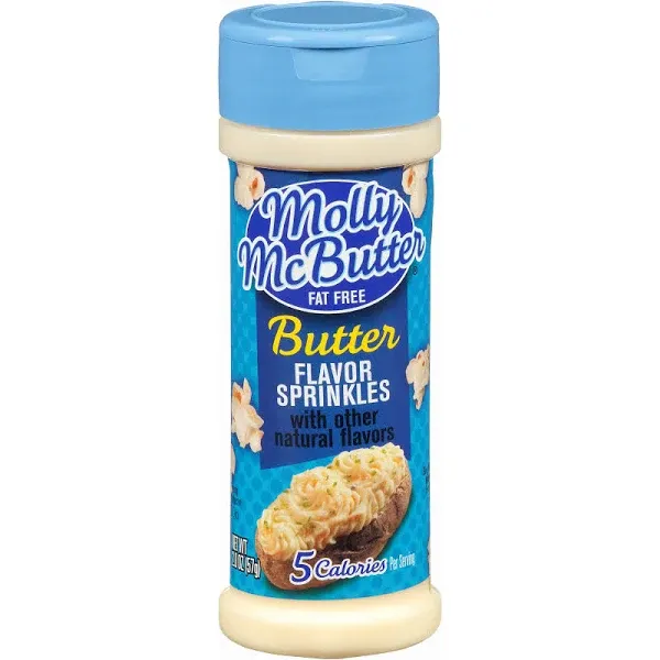 Molly McButter Fat Free Butter Sprinkles - 2 oz jar