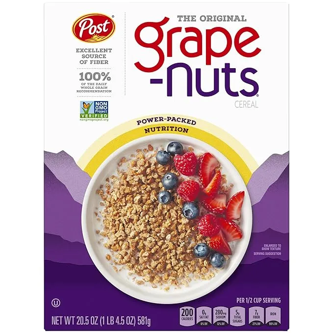 Post Grape-Nuts Cereal, Original - 20.5 oz box