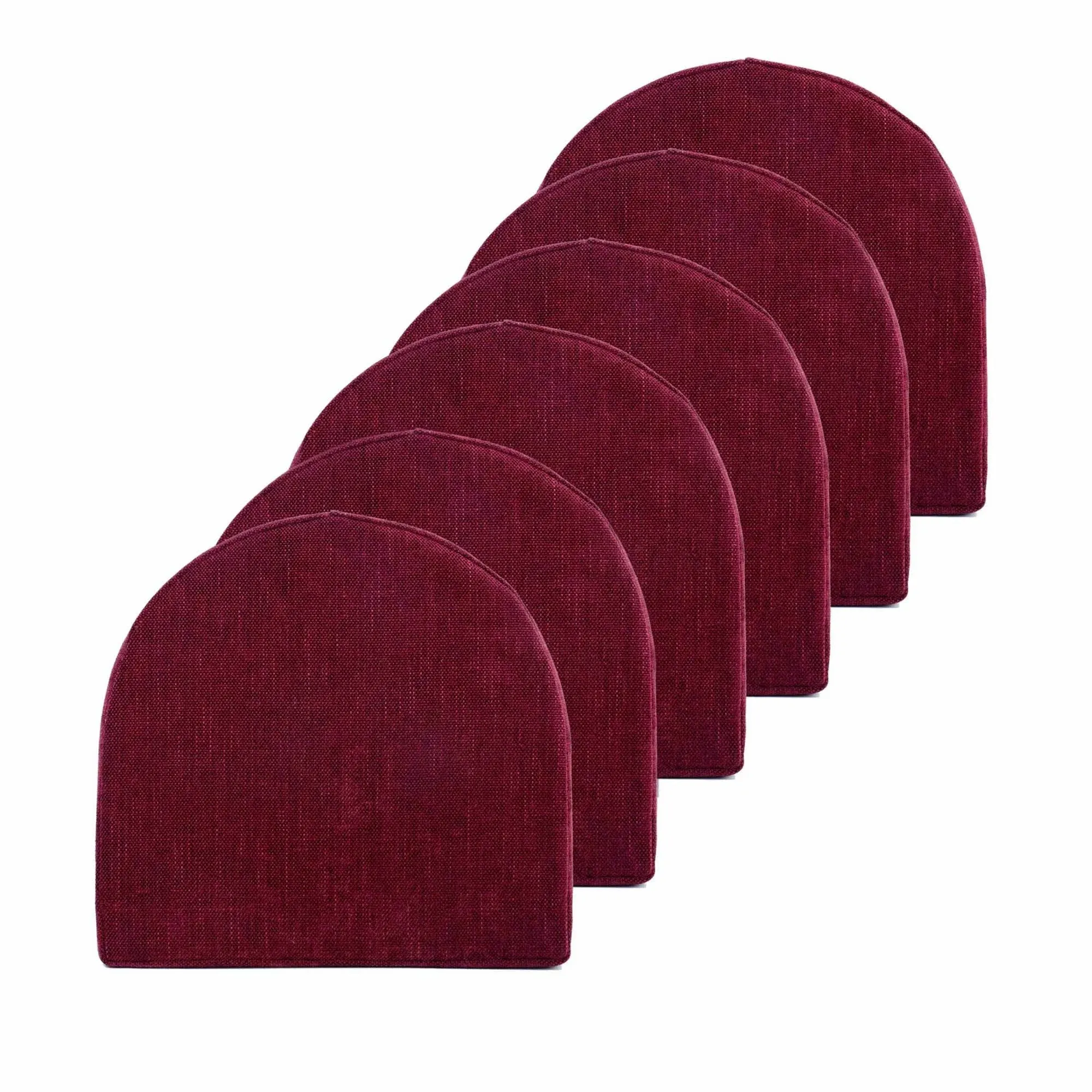 Sweet Home Collection U-Shape Molded Memory Foam Chair Pads With Ties