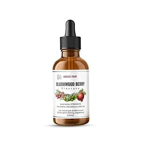 Blushwood Berry EBC-46 Maximum Strength Immune and Cell Support Tincture - Fruit and Seed Extract - Gentle, Oral, and Topical Alcohol-Free Glycerin Formula - All Ages - One 120ML Bottle