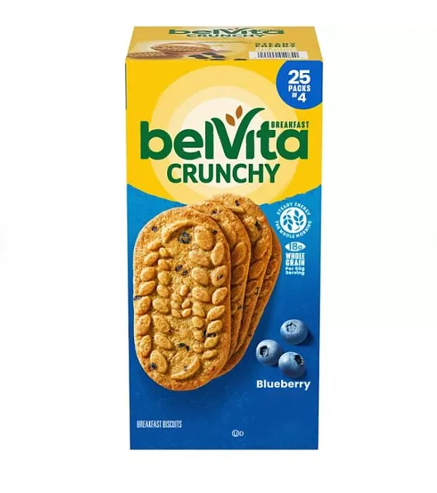 BELVITA Breakfast Biscuits Blueberry 4-Packs, 25 Count