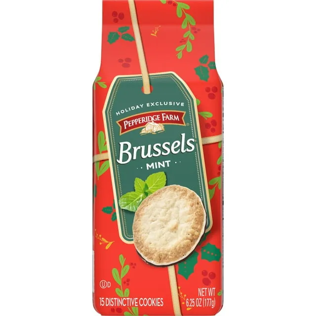 Pepperidge Farm Brussels Cookies Distinctive Mint 6.25 oz