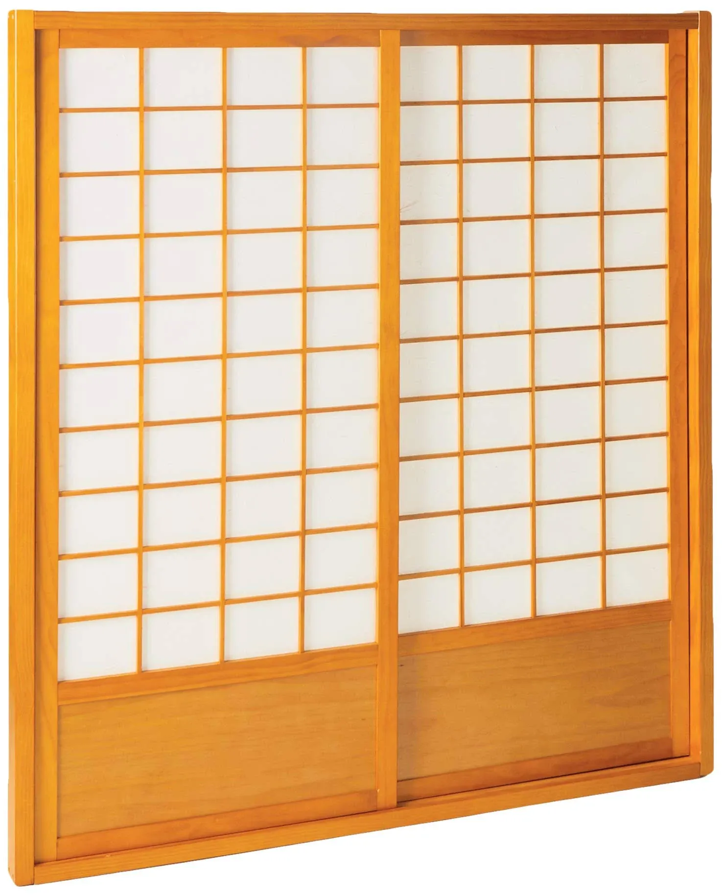 Oriental Furniture 7 ft. Tall Zen Shoji Sliding Door Kit - Black