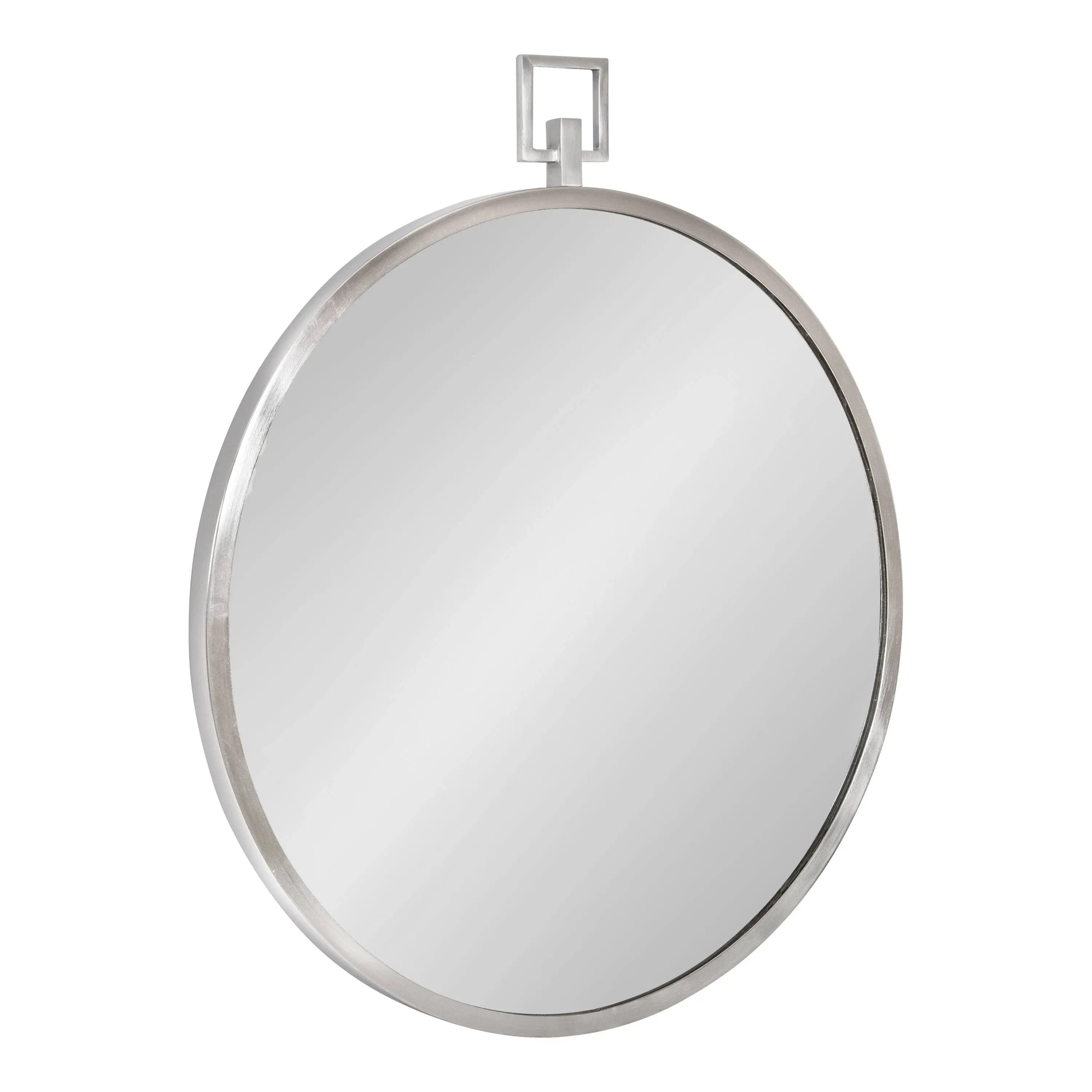 Tabb Round Framed Mirror, Silver 24x28