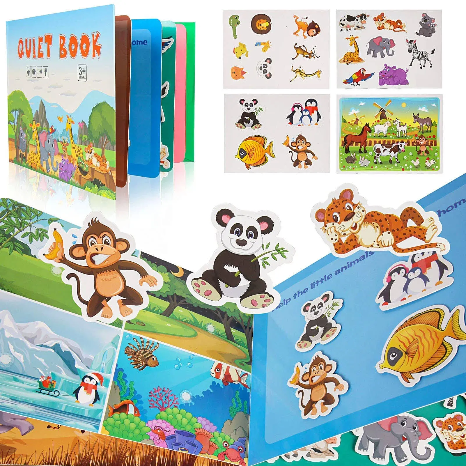 Quiet Book for Toddlers Montessori Activity (Animals)