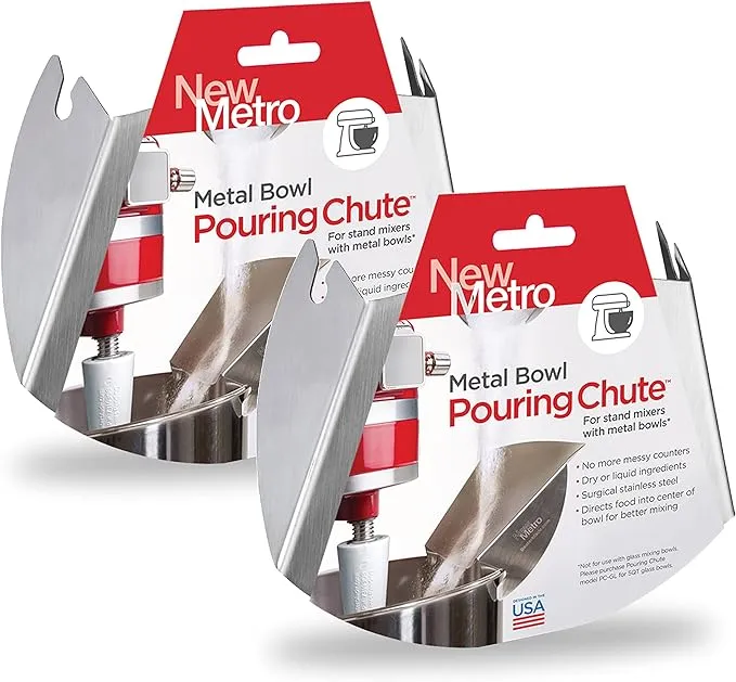 New Metro Design Set of 2 PC-10 Pouring Chutes for Stainless Steel Bowls