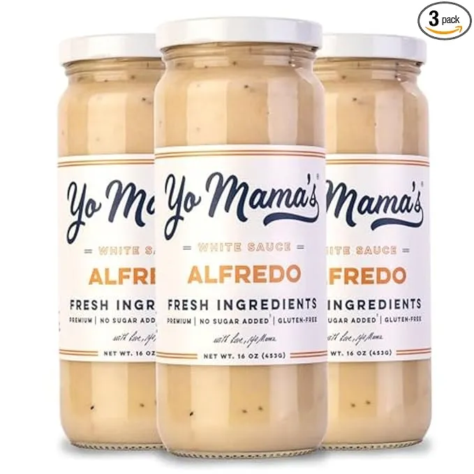 Yo Mama's Foods Gourmet Keto Classic Alfredo Pasta Sauce