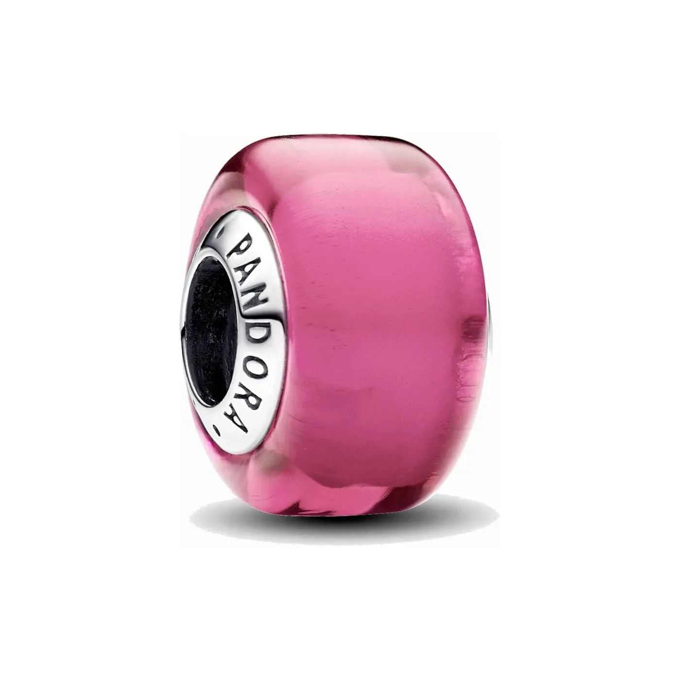 Pandora 793107C00 Mini-Charm Damen Rosafarbenes Murano-Glas Sterling-Silbe<wbr/>r