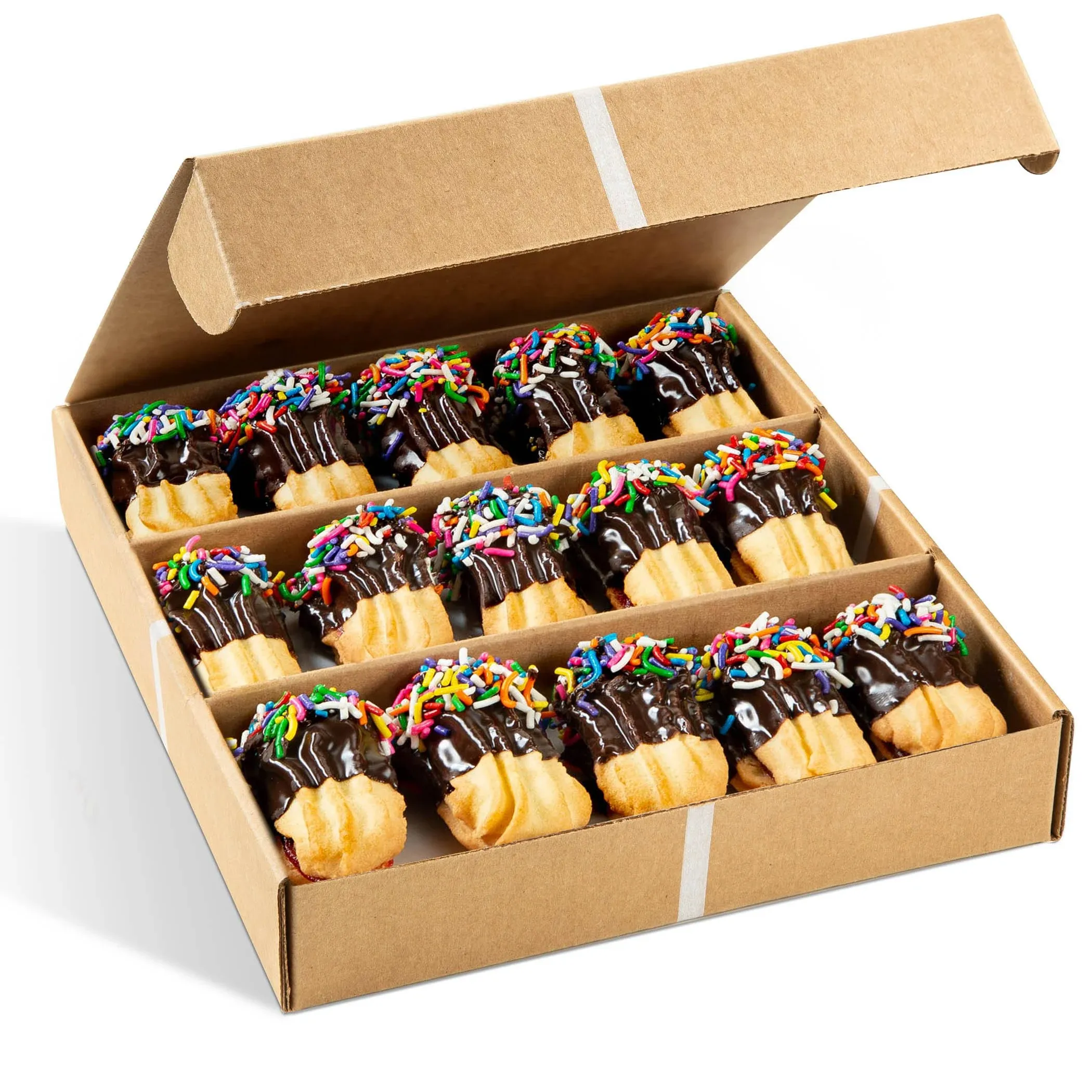 Cookie Gift Basket | 18 Italian Cookies Individually Wrapped Cookies | Shortbread Cookies | Food Gifts for Him or Her | Holidays, Birthday, Corporate Gifting, Sympathy, Colleagues | Nut Free & Kosher-Stern’s Bakery