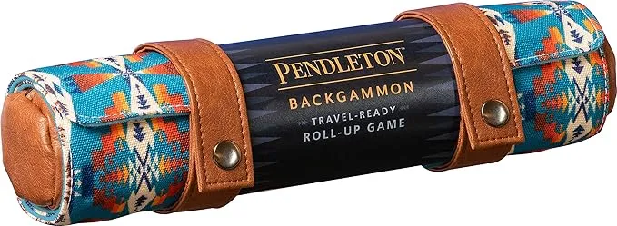 Pendleton Backgammon: Travel-ready Roll-up Game: Travel-ready Roll-up Game (Camping Games, Gift for Outdoor Enthusiasts) (Pendleton x Chronicle Books)