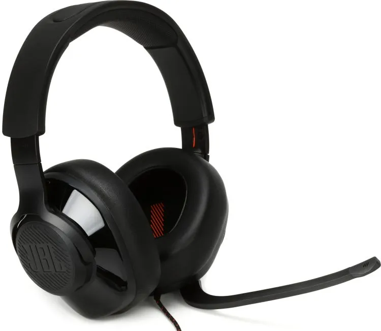 JBL Quantum 300 Wired Over-Ear Gaming Headset (Black)