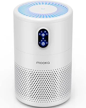 Mooka Air Purifiers for Home Large Room up to 1076 sq. ft. with H13 True HEPA Air Filter Cleaner