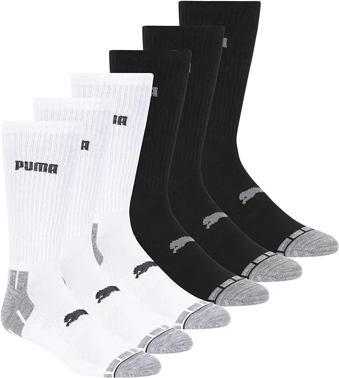 Puma Men's 6 Pack Crew Socks