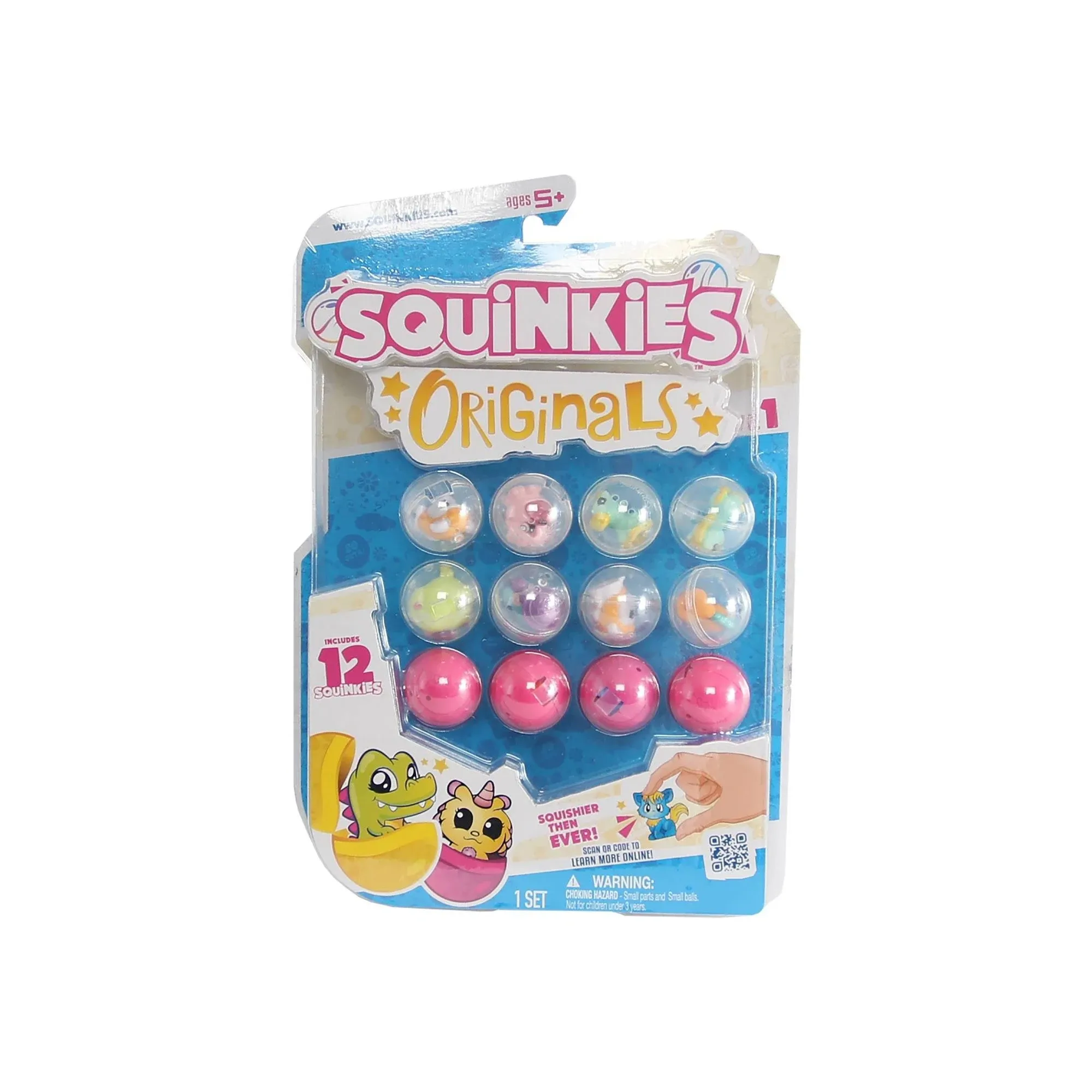 Squinkies Originals 12 Soft Mini Squishy Capsules 4 Mystery - Wave 1 2023