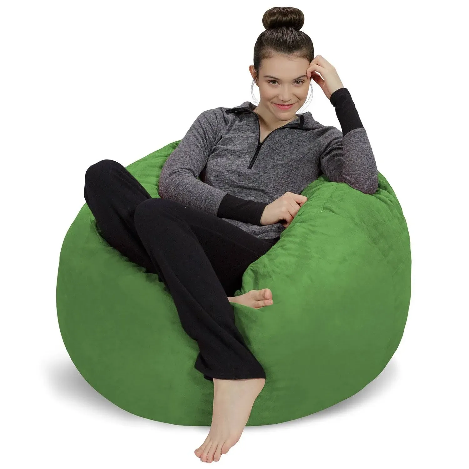 Sofa Sack Bean Bag Chair - Plush, Ultra Soft - Memory Foam Bean Bag Chair with MicroSuede Cover - Stuffed Foam Filled Furniture and Accessories for