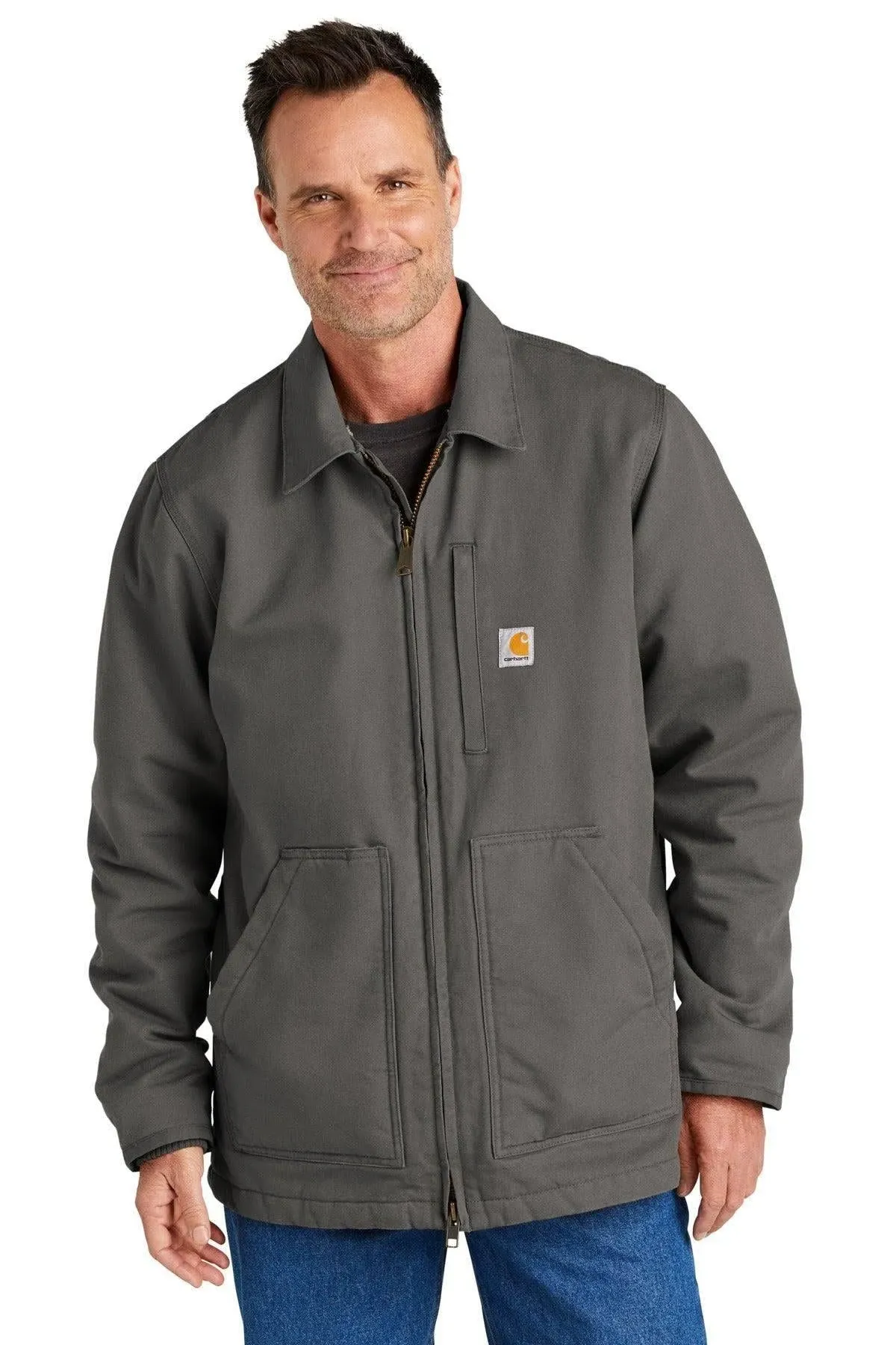 Carhartt Men's Washed Duck Sherpa-Lined Coat