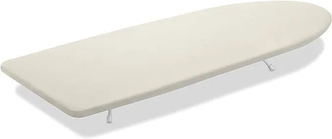 Whitmor Tabletop Ironing Board, Cream, 12.0x32.0x33.75