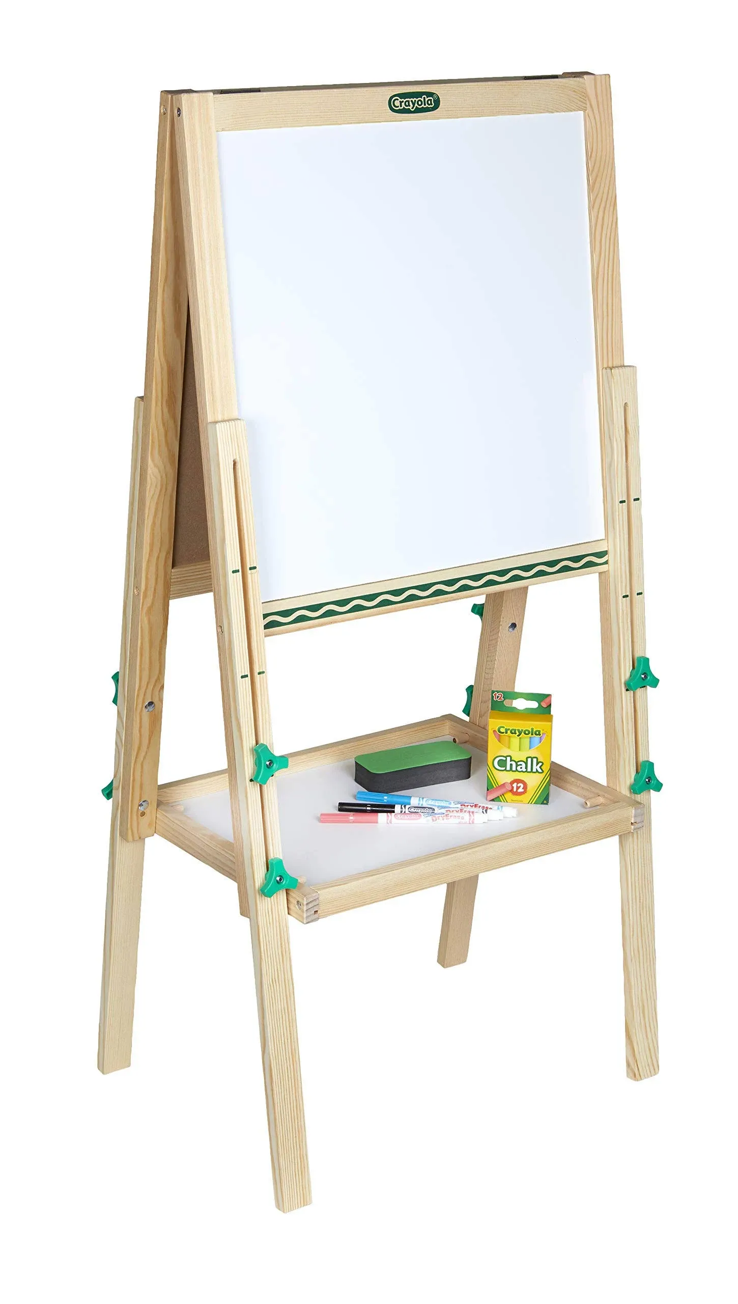 Crayola Kids Mini Wooden Art Easel & Supplies, Toddler Toys, Gift for Kids, Ages 3, 4, 5, 6