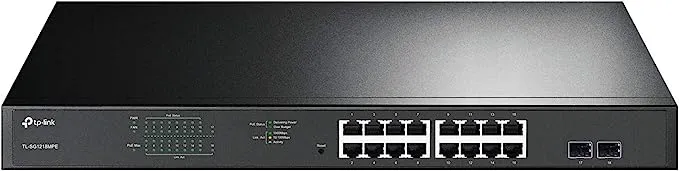 TP-Link TL-SG1218MPE - Jetstream 16-Port Gigabit Easy Smart PoE/PoE+ Switch