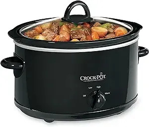 Crock-Pot 4-Quart Manual Slow Cooker, Black