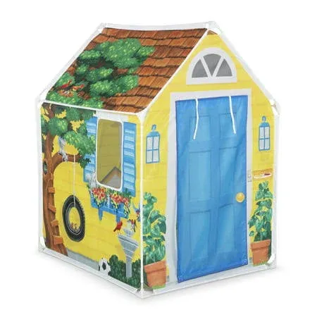 Melissa &amp; Doug Cozy Cottage Fabric Play Tent and Storage Tote 31x47x38. New.