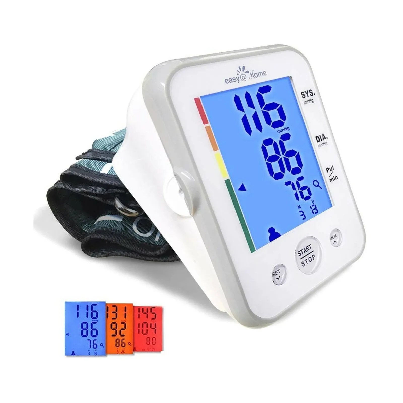 Blood Pressure Monitor for Home Use Easy@home Upper Arm Large Cuff Bp Machine