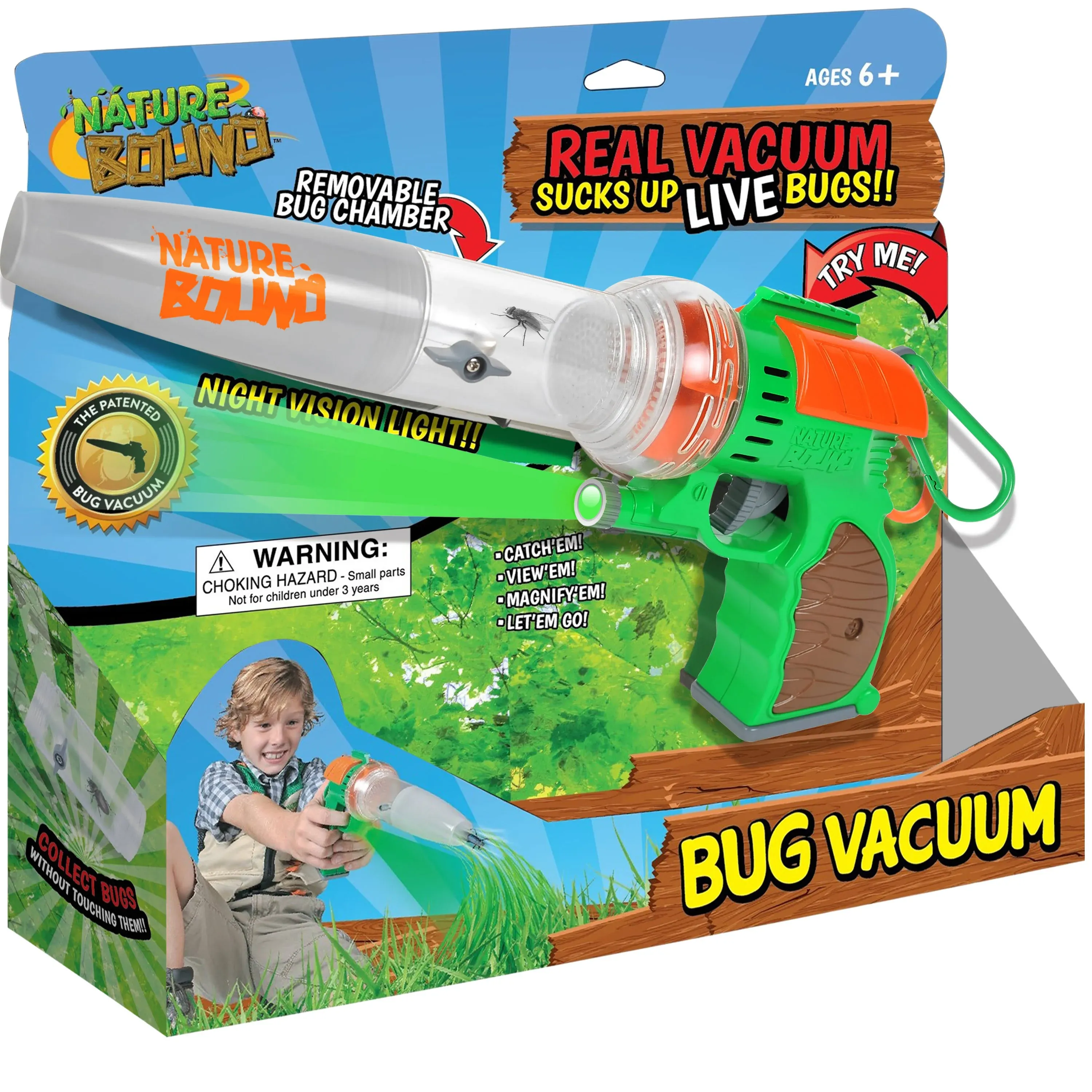 Nature Bound Bug Catcher Toy, Eco-Friendly Bug Vacuum, Catch and Release