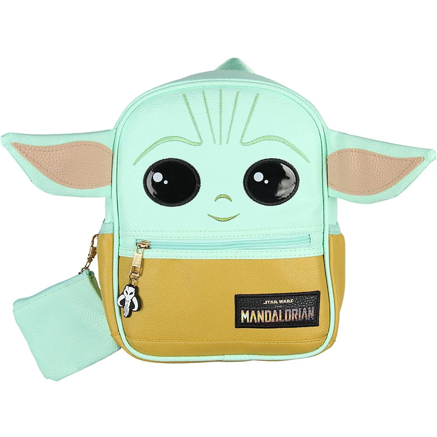 Star Wars The Mandalorian Grogu Baby Yoda Mini Backpack 10.5" with Coin Purse