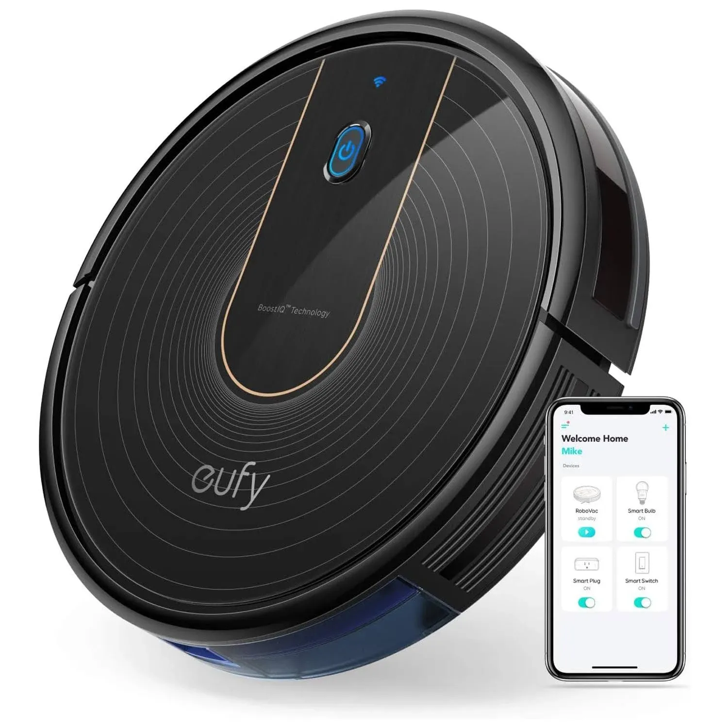 Eufy [boostiq] RoboVac 15c, Wi-Fi, Upgraded, Super-Thin, 1300Pa Strong Suction