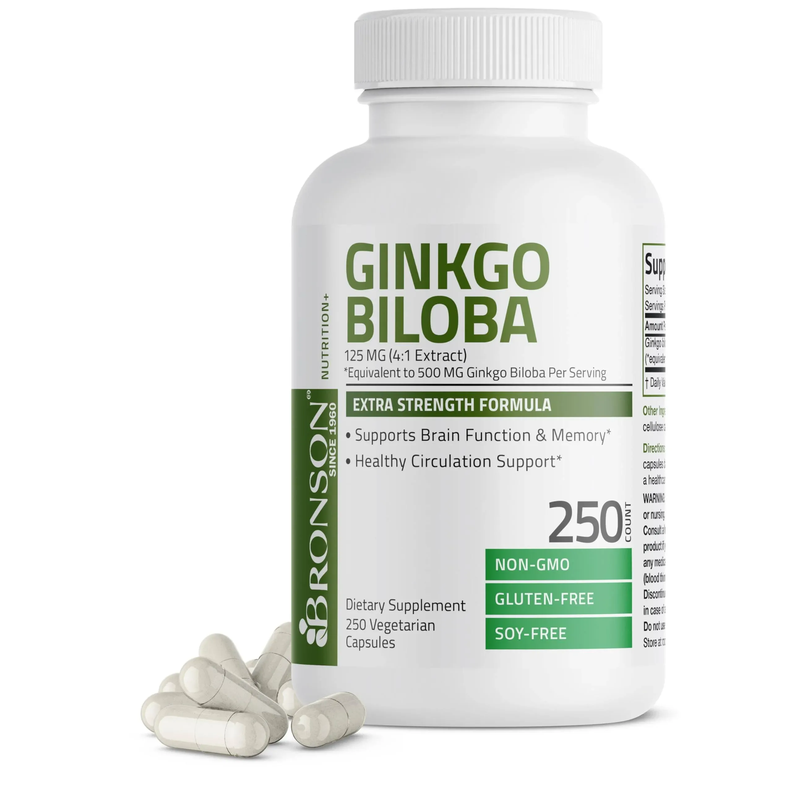 Bronson Ginkgo Biloba Extra Supports Brain Function & Memory Support