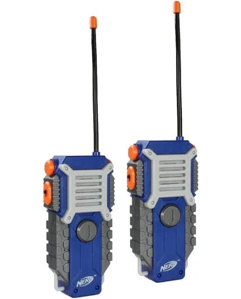 NERF N-Strike Walkie Talkies Kids 1000ft Range -Sport Design -Built in Clip