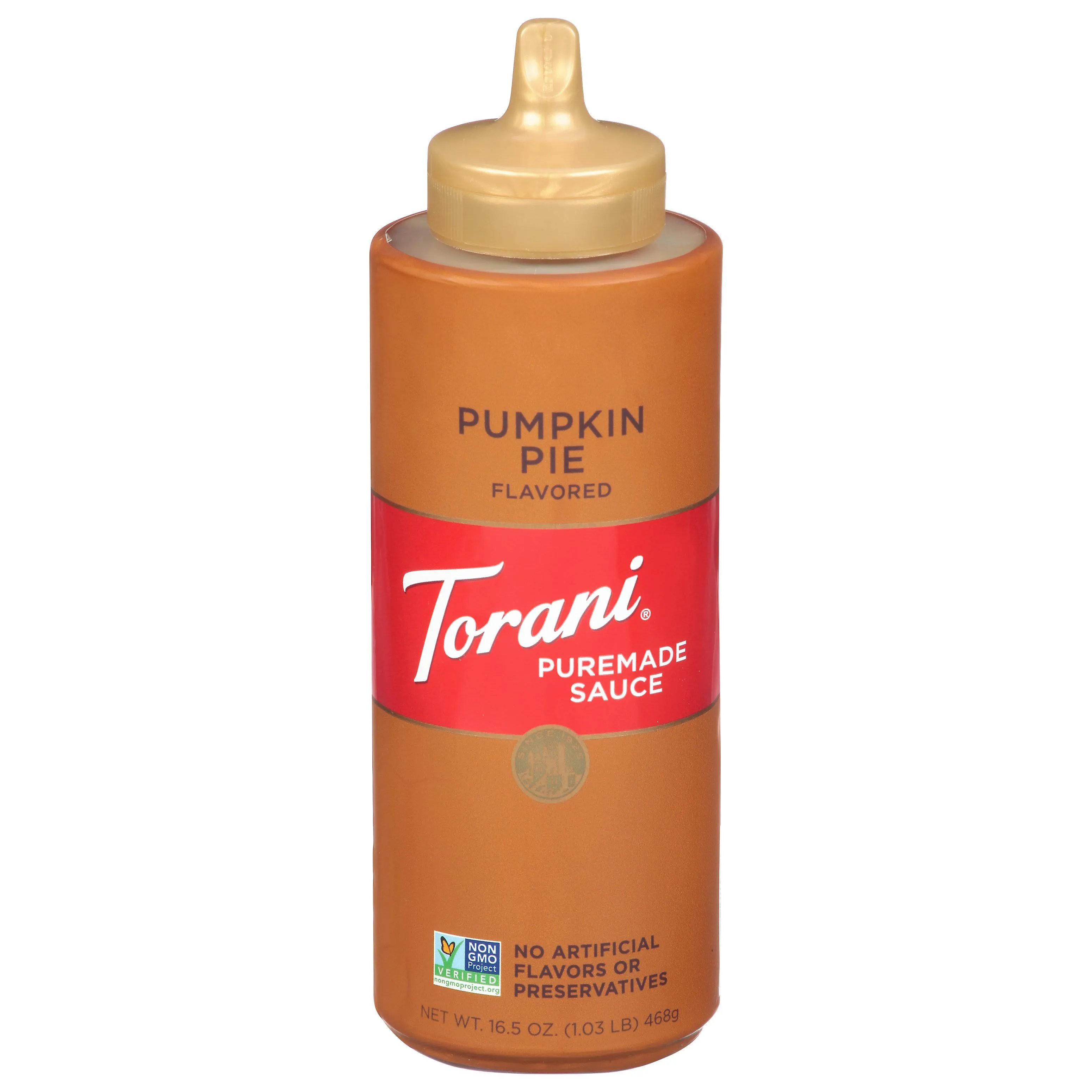 Torani Puremade Sauce, Pumpkin Pie Flavored - 16.5 oz