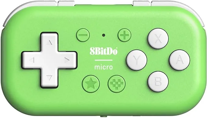 Nargos 8Bitdo Zero 2 Bluetooth Key Chain Sized Mini Controller for Nintendo Switch, Windows, Android and macOS (Yellow Edition)