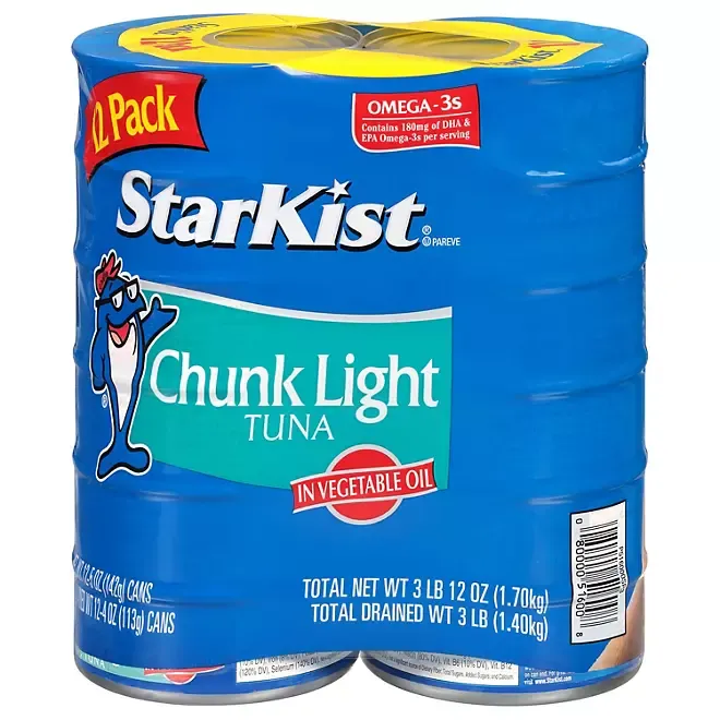 StarKist Chunk Light Tuna in Oil (5 Ounce, 12 Pack)