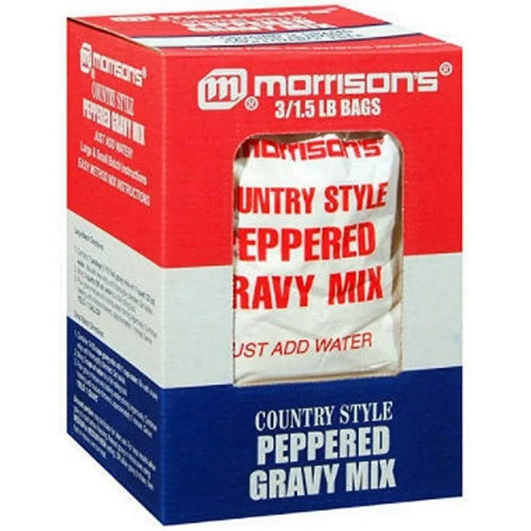 Morrison&#039;s Country Style Gravy Mix, No Cholesterol - 3/1.5 Pound