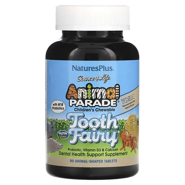 Natures Plus Animal Parade Tooth Fairy 90 Chewable Tablets