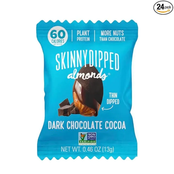 SkinnyDipped Almonds Dark Chocolate Cocoa