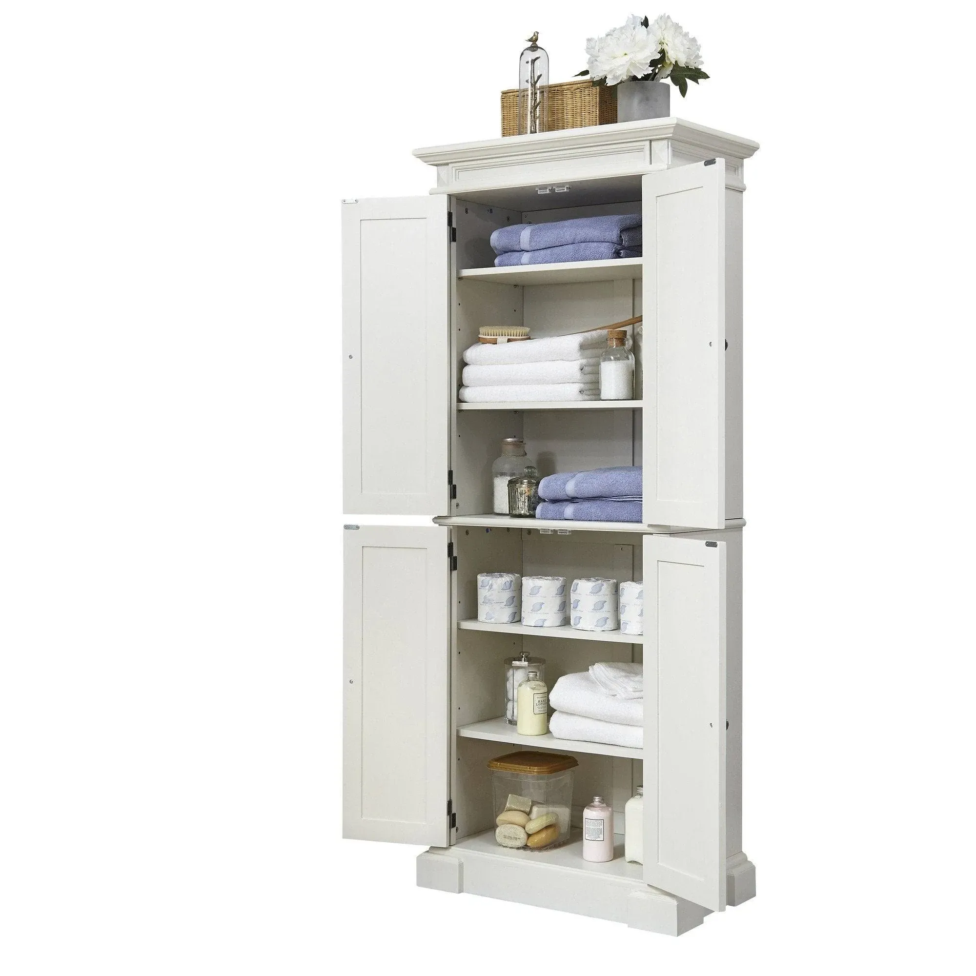 Americana Off-White Pantry, 72&#034;H Off White