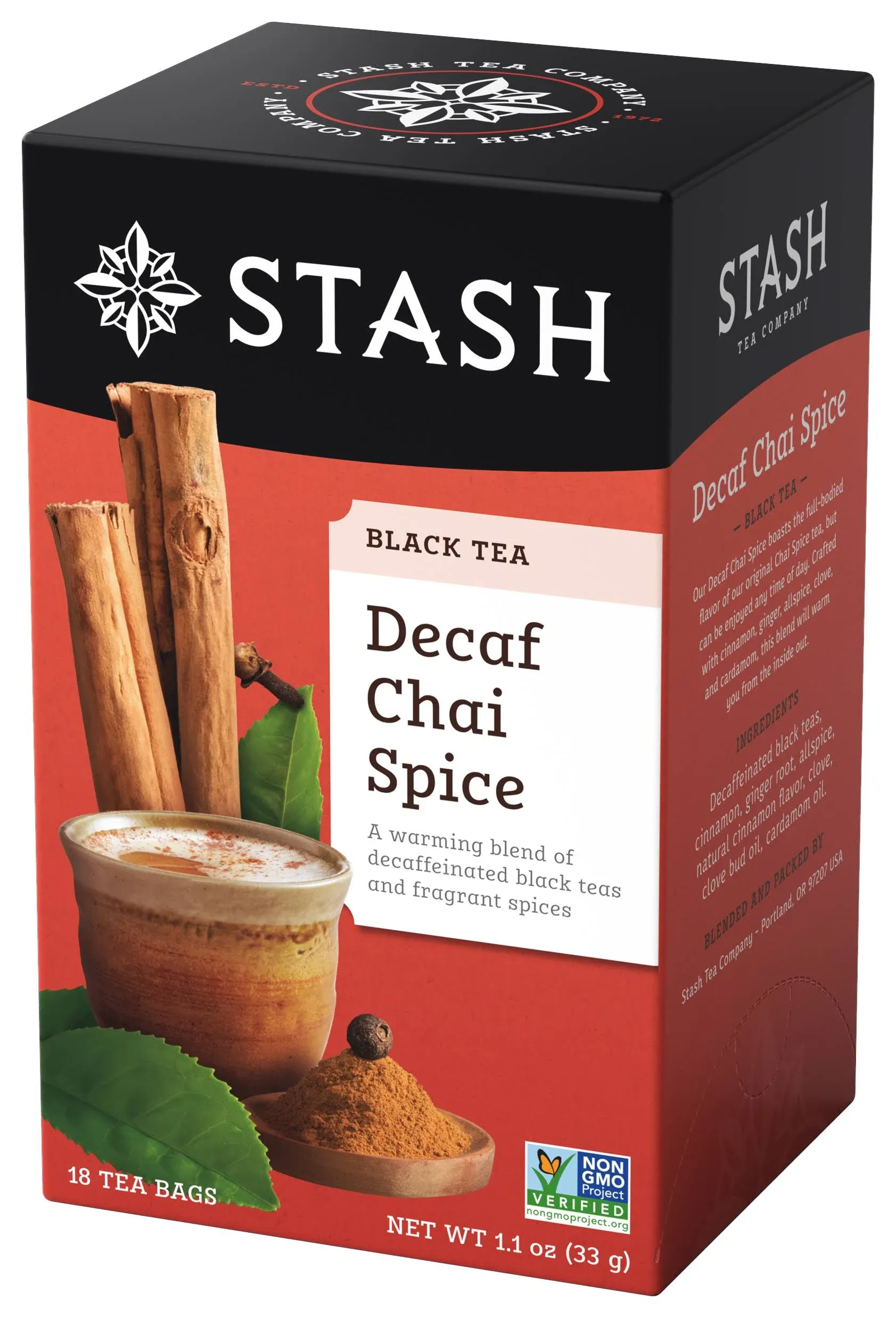 Stash Tea Decaf Chai Spice Tea - 18 Tea Bags