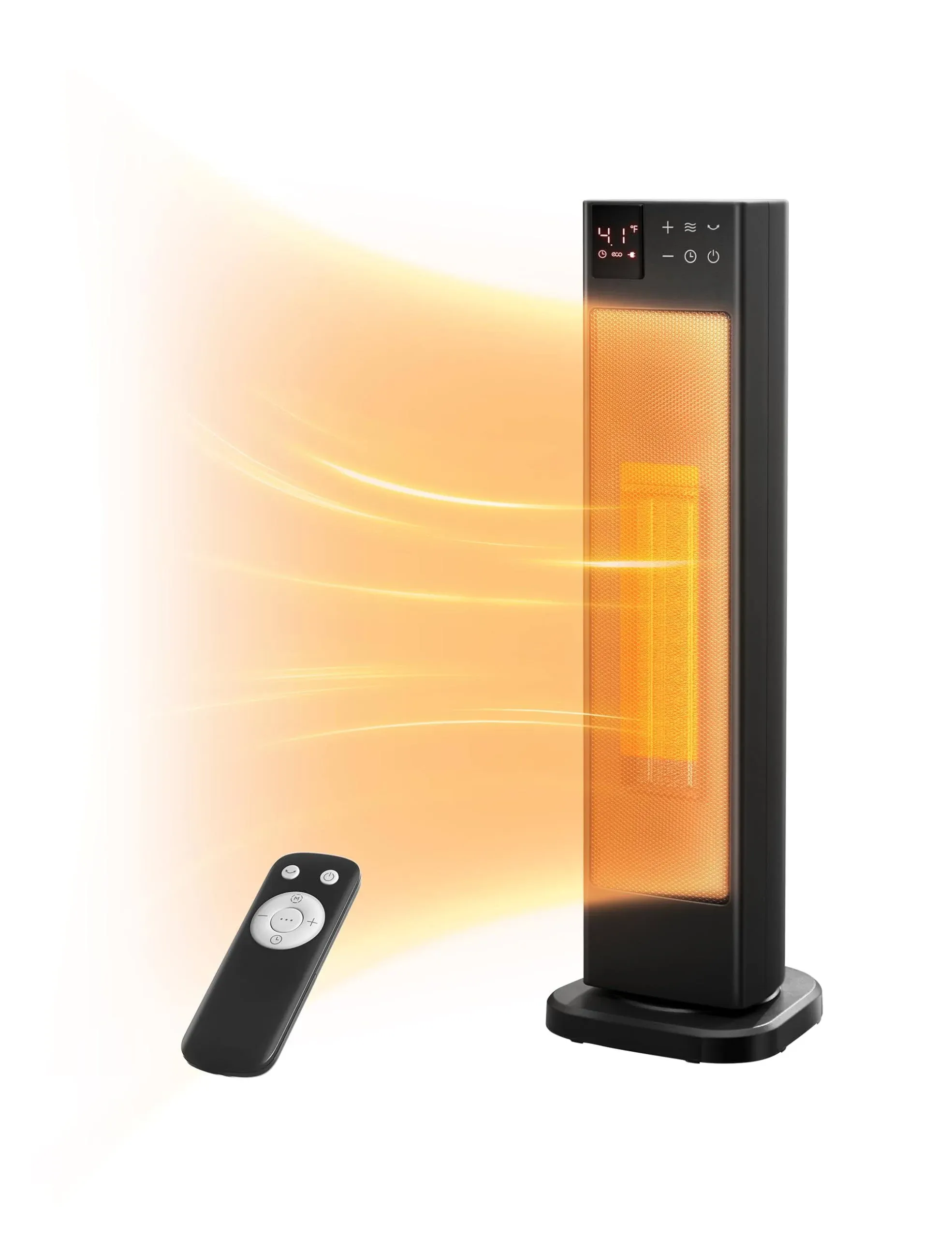 PELONIS 23" 1500-Watt Digital Ceramic Tower Heater with Remote